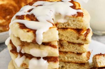 Cinnamon Roll Pancakes – Spend With Pennies