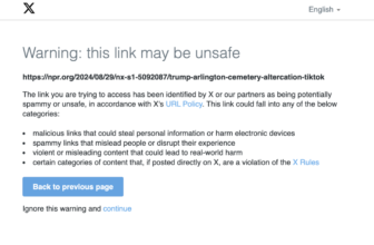 X labeled an unflattering NPR story about Donald Trump as ‘unsafe’