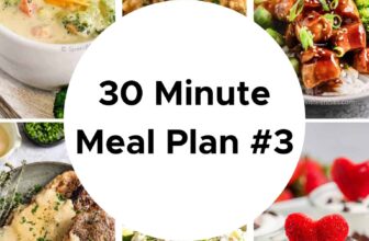 30 Minute Meal Plan #3
