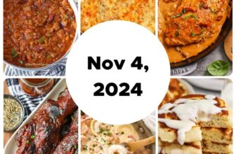 Weekly Meal Plan Nov 4, 2024