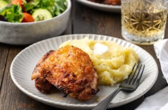 Air Fryer Rooster Thighs | Cookies & Cups