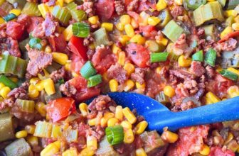 OKRA AND CORN-The Southern Girl Cooks-Cajun Fashion