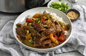 Gradual Cooker Pepper Steak (Easy Prep!)